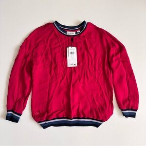 LACOSTE Magenta Long Sleeve Silk Shirt Size 34/2